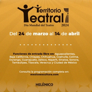 Helénico presenta la iniciativa Territorio teatral para conmemorar el Día Mundial del Teatro 2024. Noticias en tiempo real